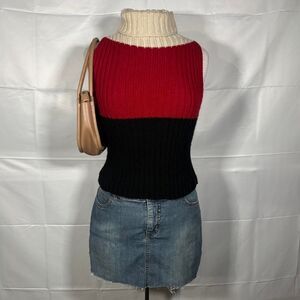 Vintage Colorblock Turtleneck Sweater❤️ - Size M